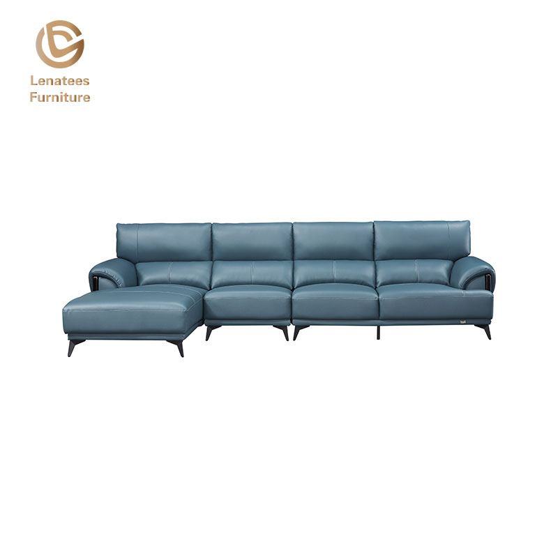 Sofa da hình chữ L tối giản của Ý