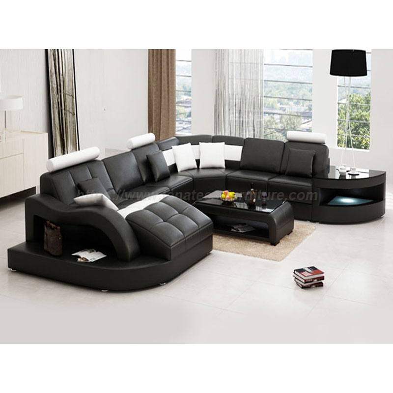 Sofa da đơn giản hiện đại