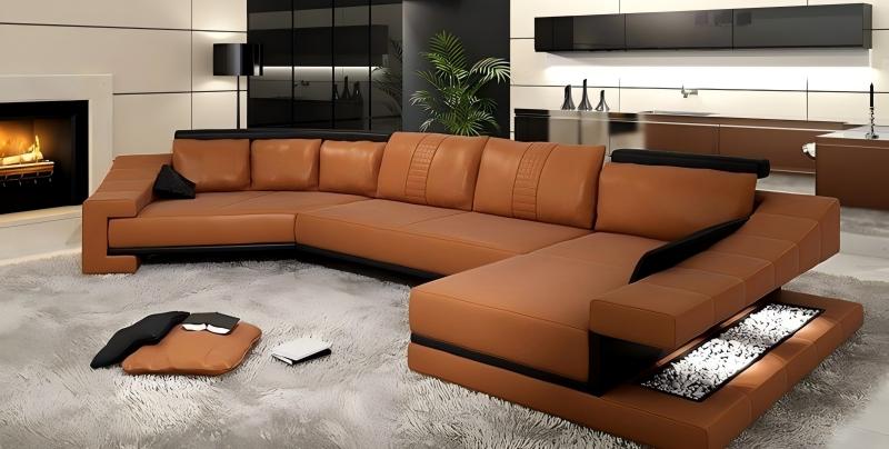Sofa phòng khách với những đường nét duyên dáng