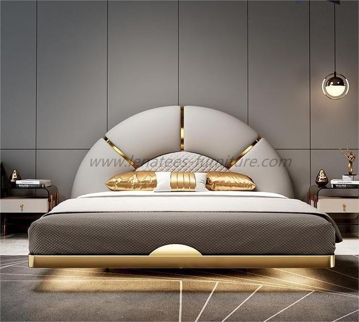 Đồ nội thất phòng ngủ sang trọng với đèn LED