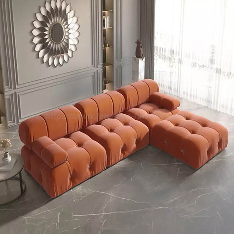 Sofa kiểu mô-đun Chesterfield hiện đại