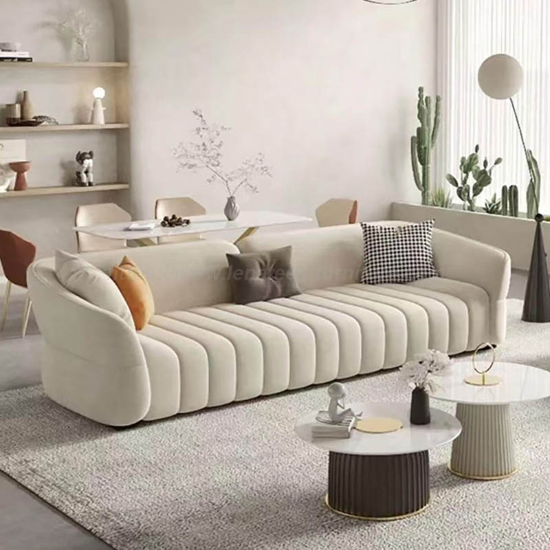 Sofa vải phòng khách đơn giản hiện đại