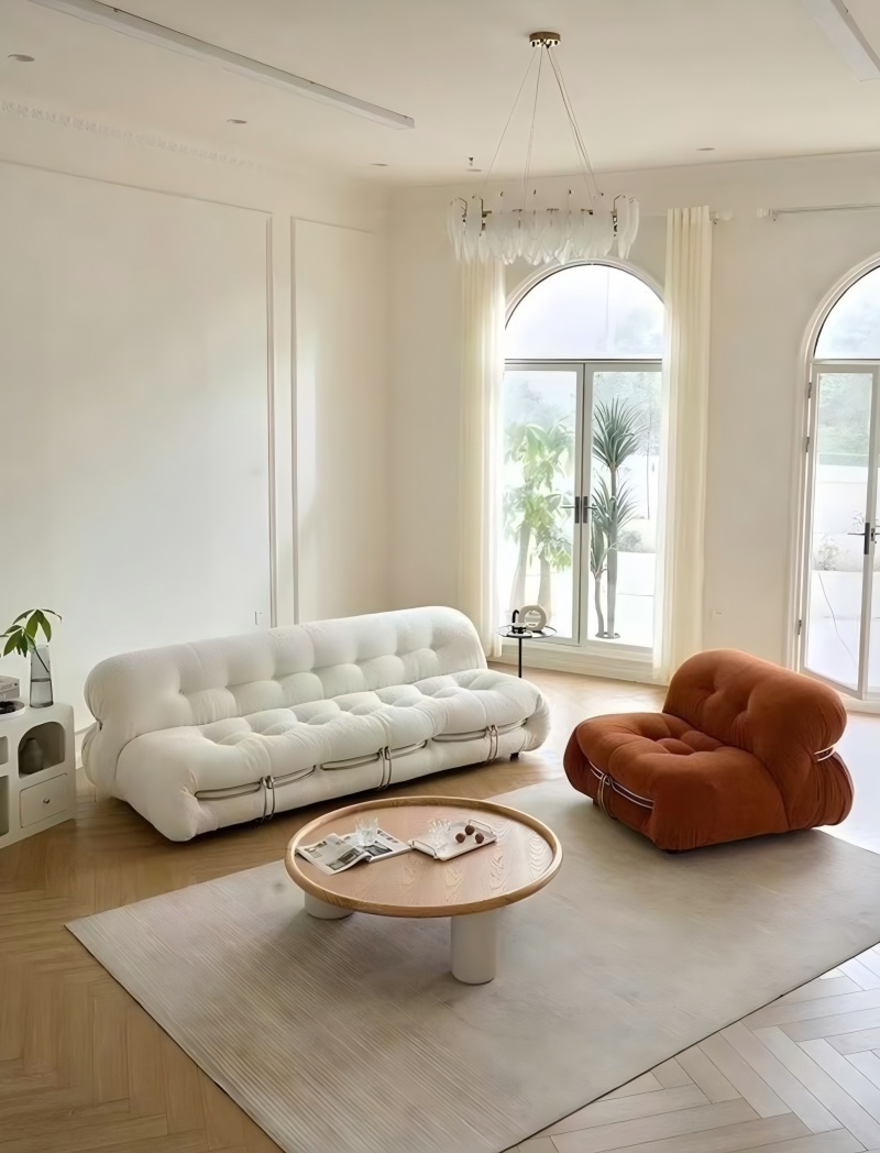 Sofa vải cotton phong cách Bắc Âu