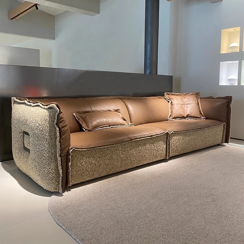 Lớp da bò trên cùng ở phía trước + da cừu ở mặt sau | Một chiếc ghế sofa với hai nhiệt độ